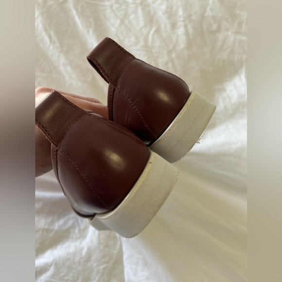 Women's Burgundy Slip-On Loafers - Picture 6 of 9